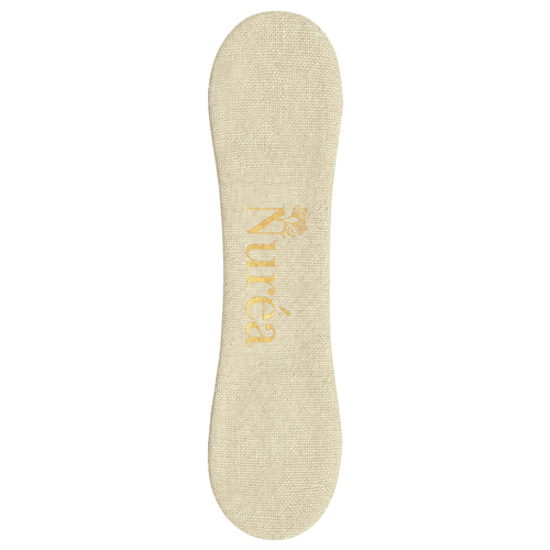 The Nurture Clip in Oat, a magnetic breastfeeding reminder clip for keeping track of which side you nursed from